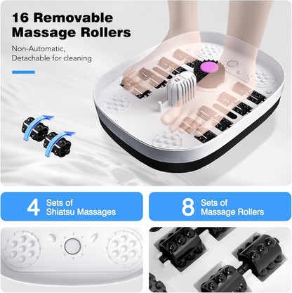 Claréa Spa Pieds Chauffant & Massant – Télécommande, Bulles & Rouleaux pour une Relaxation Profonde à Domicile