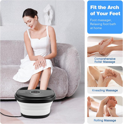 Claréa Spa Pieds Chauffant & Massant – Télécommande, Bulles & Rouleaux pour une Relaxation Profonde à Domicile