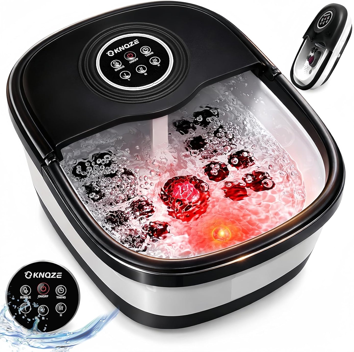 Claréa Spa Pieds Chauffant & Massant – Télécommande, Bulles & Rouleaux pour une Relaxation Profonde à Domicile