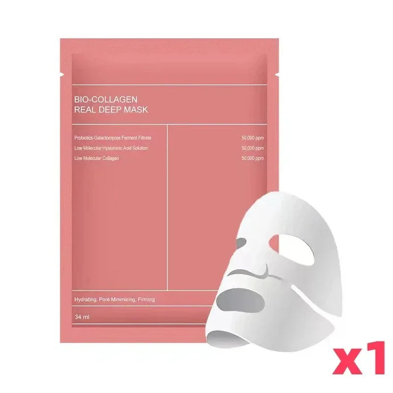 Masque Lifting Anti-Rides au Collagène Intense, Masque Facial au Collagène Nuit, Masque au Collagène Intense pour un Effet Lifting, Raffermissant et Hydratant