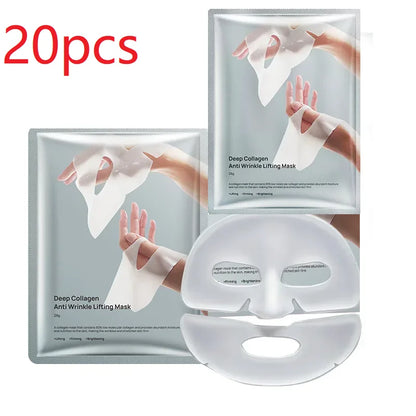 Masque Lifting Anti-Rides au Collagène Intense, Masque Facial au Collagène Nuit, Masque au Collagène Intense pour un Effet Lifting, Raffermissant et Hydratant