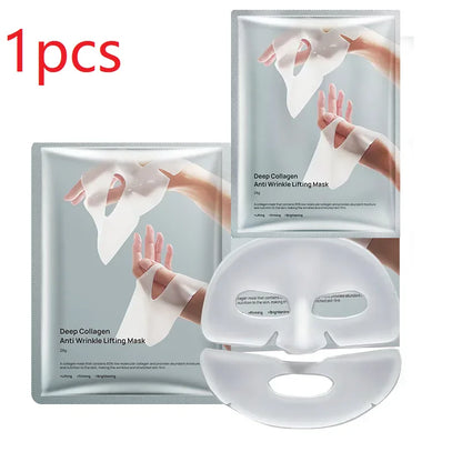 Masque Lifting Anti-Rides au Collagène Intense, Masque Facial au Collagène Nuit, Masque au Collagène Intense pour un Effet Lifting, Raffermissant et Hydratant