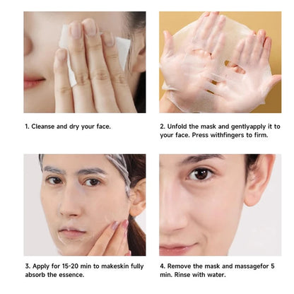 Masque Lifting Anti-Rides au Collagène Intense, Masque Facial au Collagène Nuit, Masque au Collagène Intense pour un Effet Lifting, Raffermissant et Hydratant