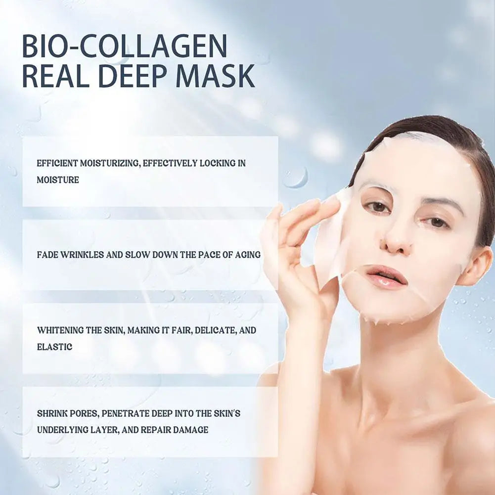 Masque facial de nuit hydratant et rafraîchissant Real Deep Bio Collagen Mask pour le soin de la peau – AliExpress 66